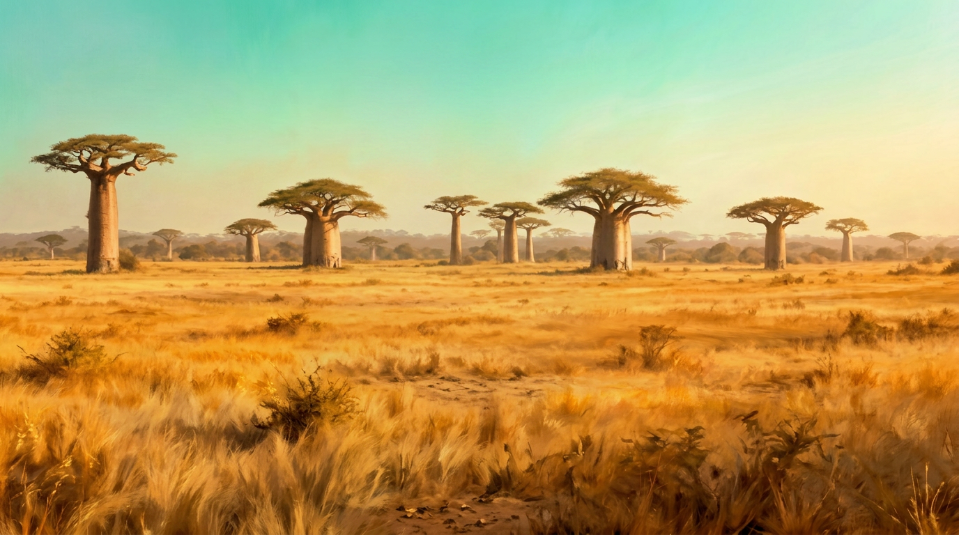 Ghana landscape backdrop